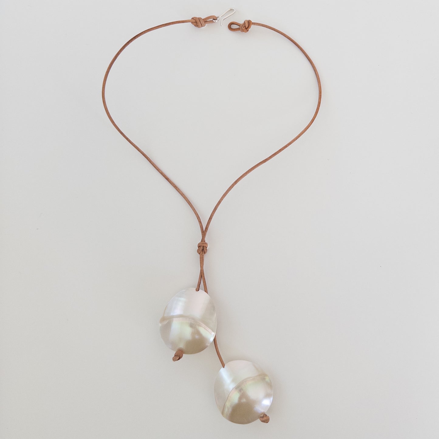 Round Double Mother of Pearl Necklace