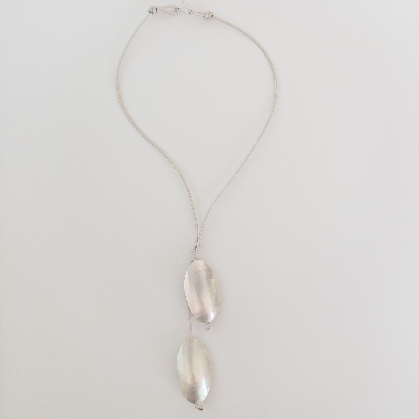 Oval Double Mother of Pearl Necklace