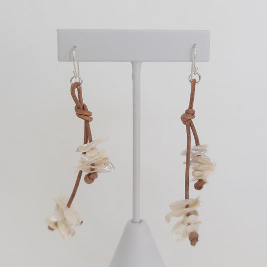 Freshwater Keshi Stick Pearl Earrings