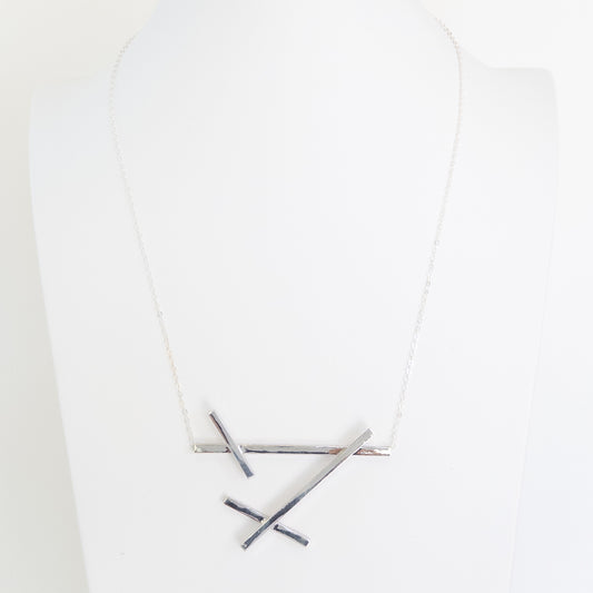 Criss-cross Sticks Necklace