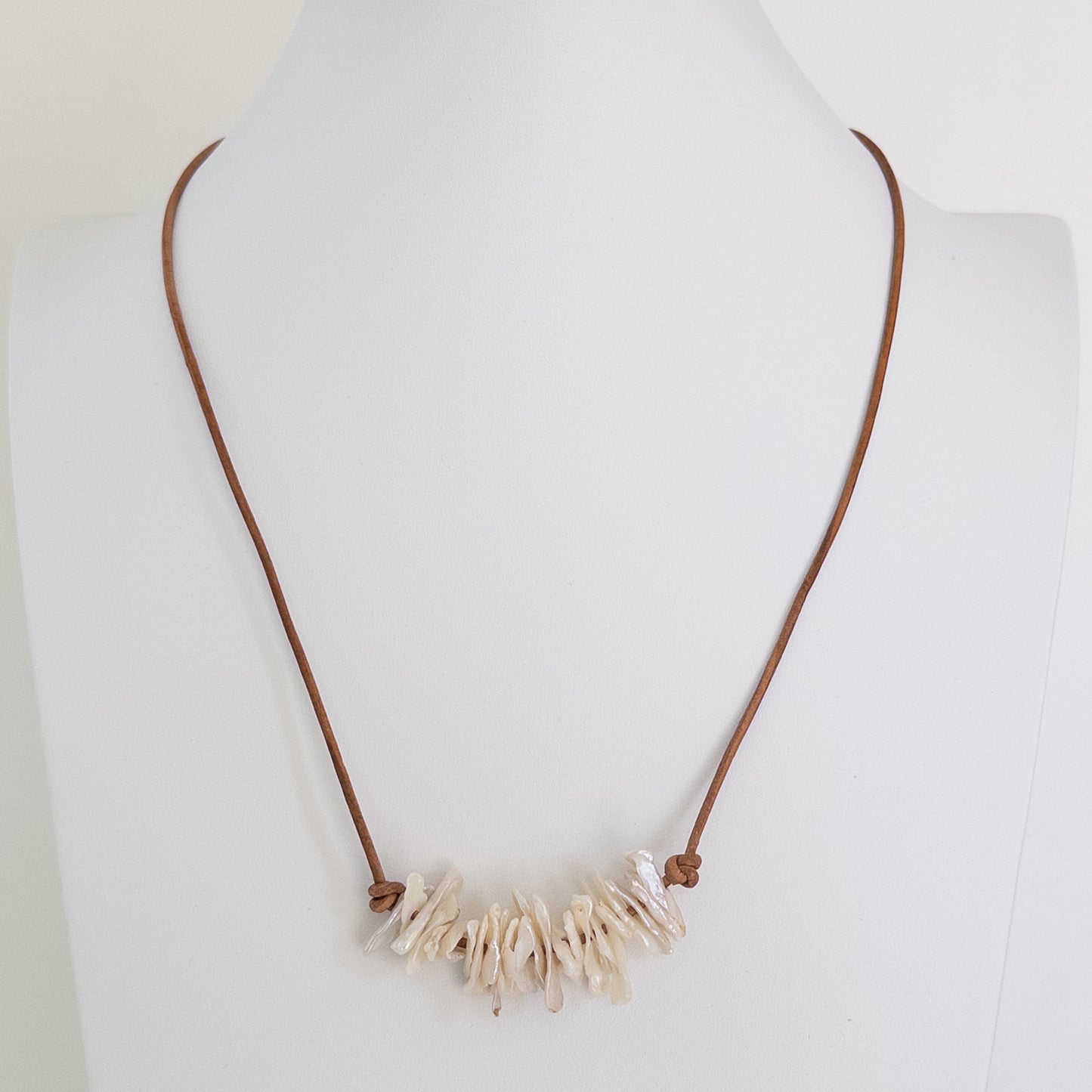 Freshwater Keshi Stick Pearl Necklace