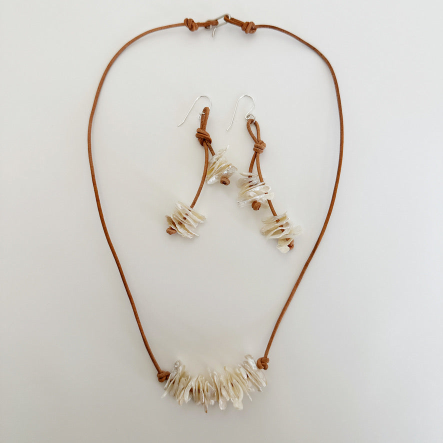 Freshwater Keshi Stick Pearl Necklace